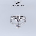 Ella - Solitaire-moissaniittikihlasormus