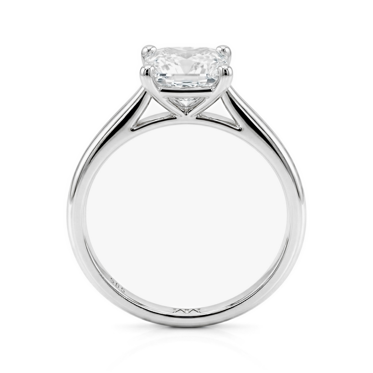 Iris - Moissaniittisolitairesormus prinsessahionnalla | My Moissanite